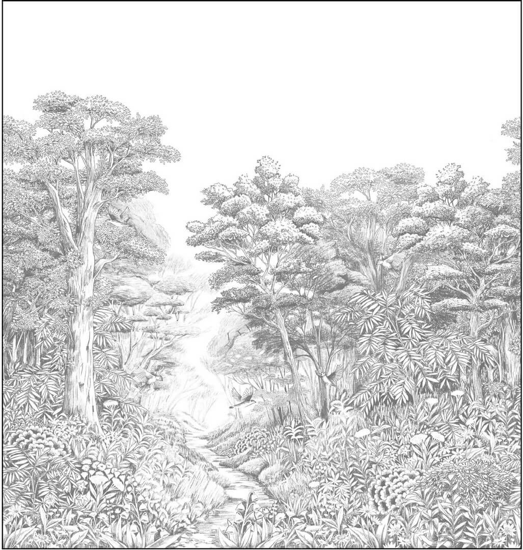 Mural krajobraz natury Caselio KBO 106919038 M Inaya Kitchen Box