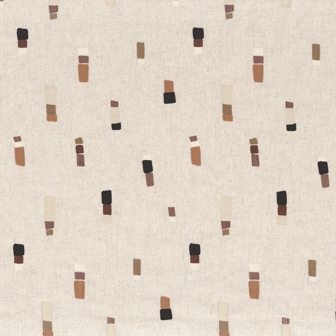 Tkanina dekoracyjna z akcentami haftu Camengo 12050370 Montpelier Hill Artist