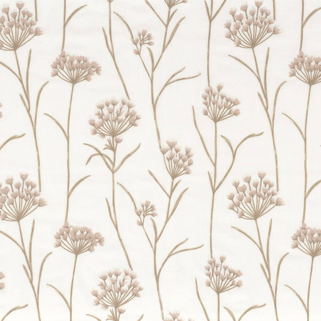 Tkanina z haftem kwiatowym Camengo 12760239 Reine Lofoten