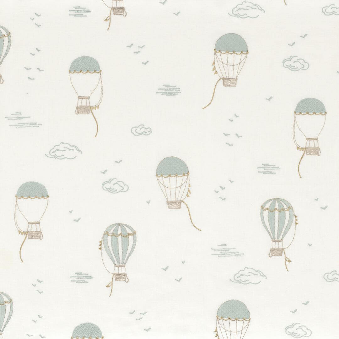 Tkanina haftowane balony na niebie Camengo 12510256 Misha Les Petits Reves