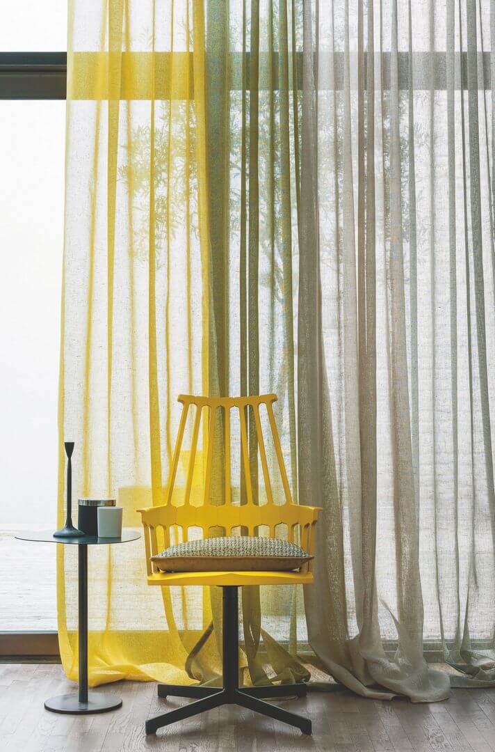 Tkanina - lniany woal Casamance 2593604 Illusion Cote Lin Les Naturels 6 - 300 cm szer.
