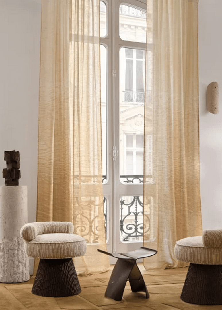 Tkanina na firany lniana Casamance 11100562 Lugano - 295 cm szer.