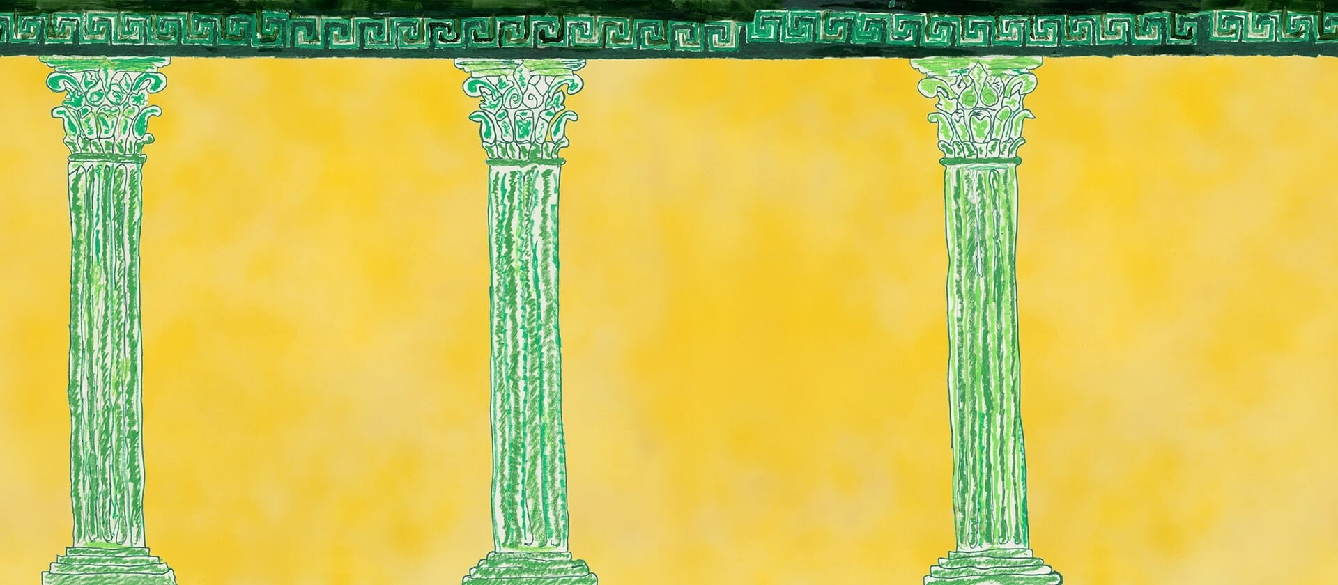 Fototapeta antyczna architektura R21508 Aegis Yellow John-John Wallmansson