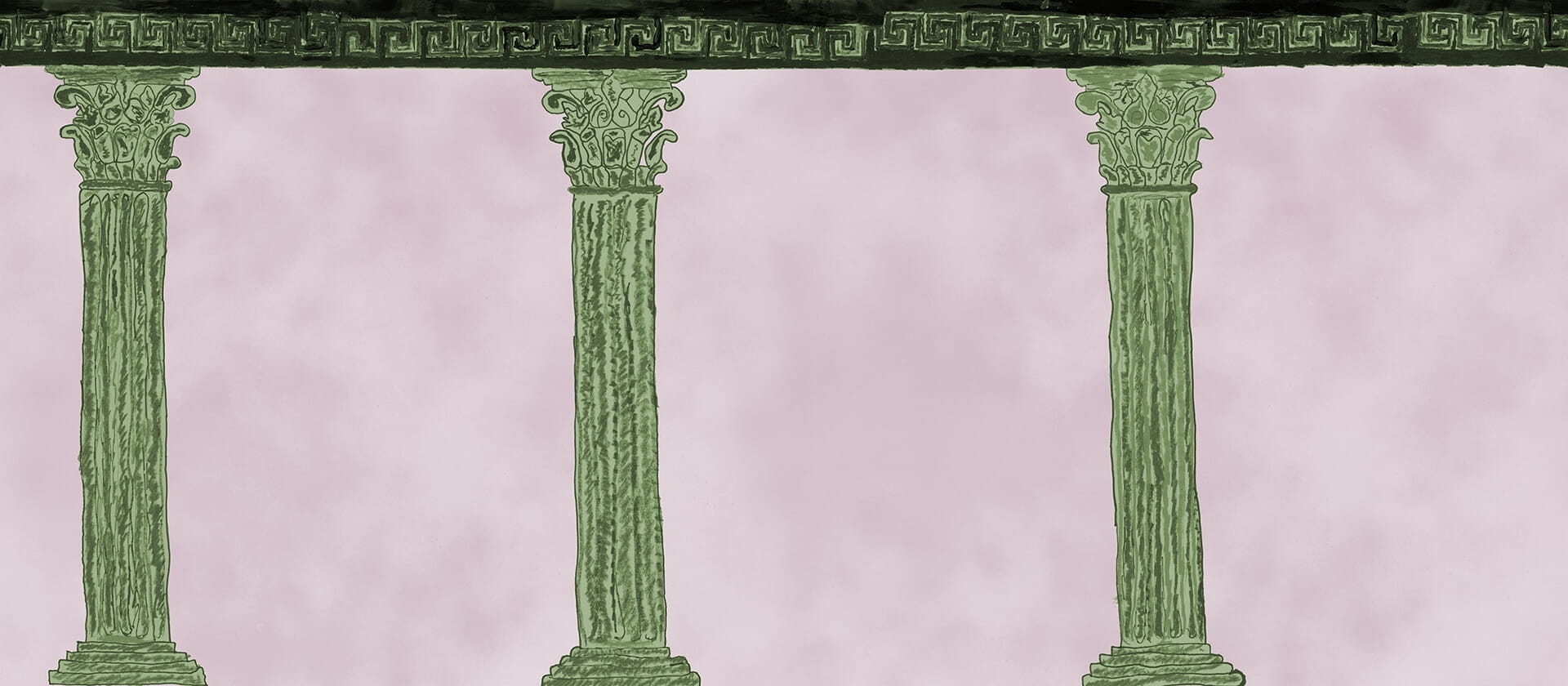 Fototapeta antyczna architektura R21510 Aegis Pink John-John Wallmansson