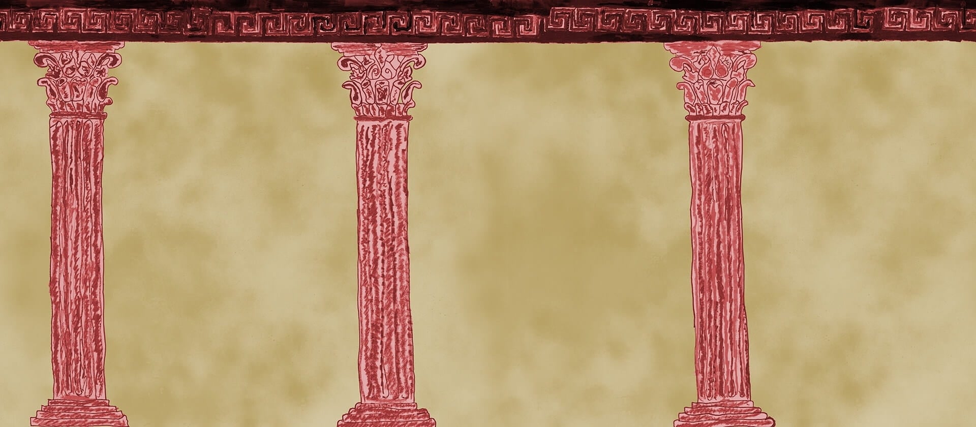 Fototapeta antyczna architektura R21512 Aegis Beige John-John Wallmansson