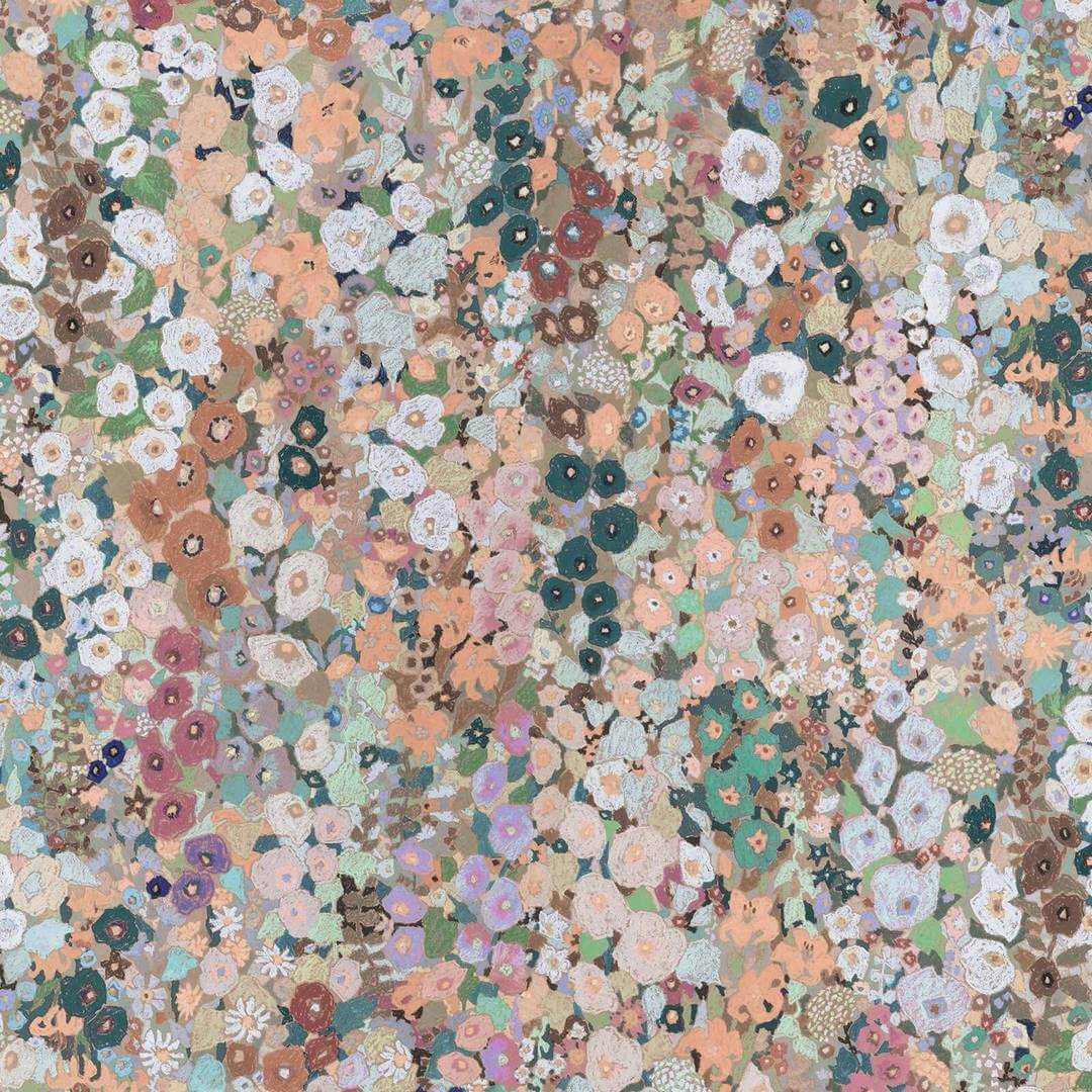 Tapeta artystyczne kwiaty House of Hackney Hollyhocks Praire