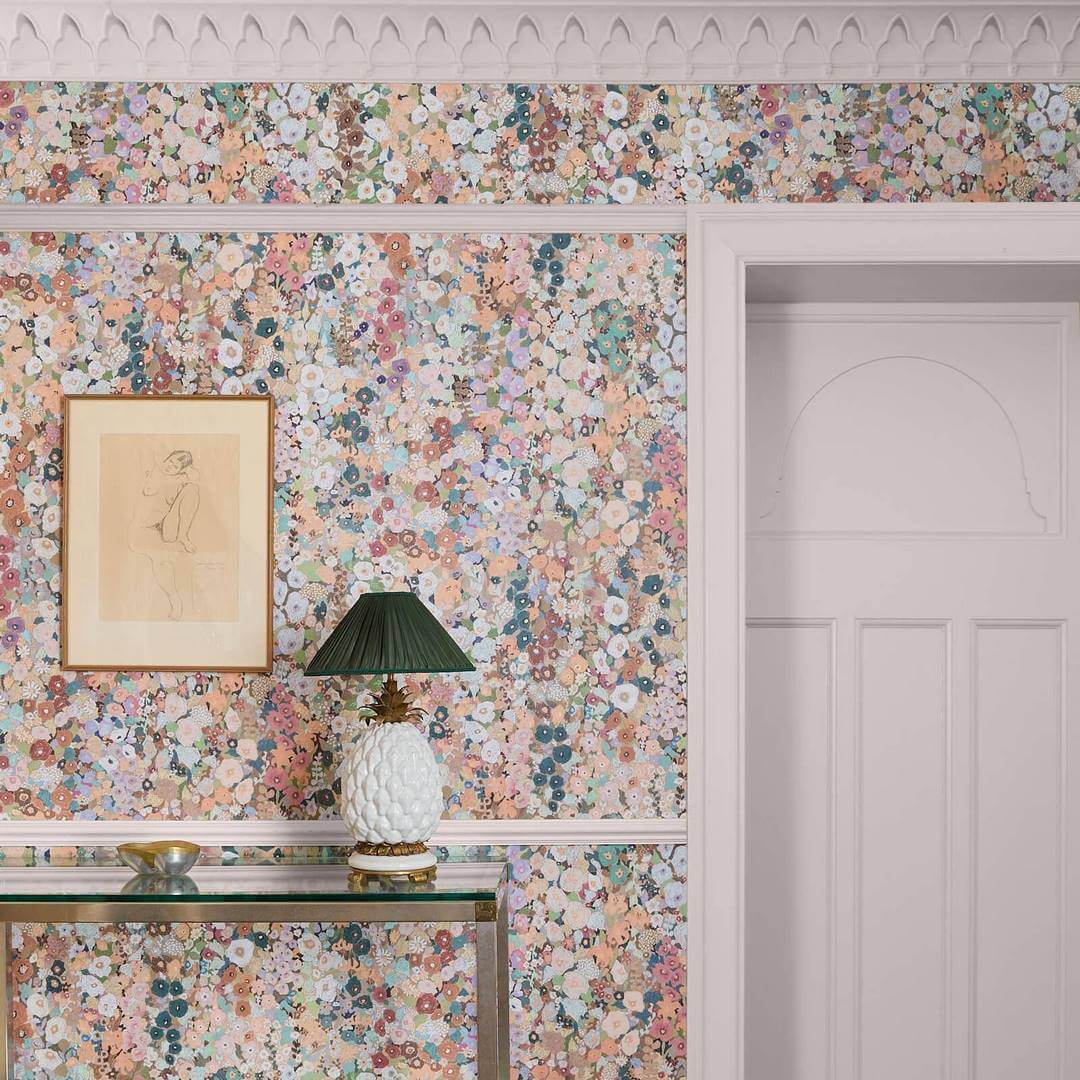 Tapeta artystyczne kwiaty House of Hackney Hollyhocks Praire