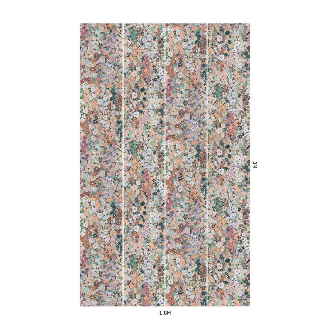 Tapeta artystyczne kwiaty House of Hackney Hollyhocks Praire