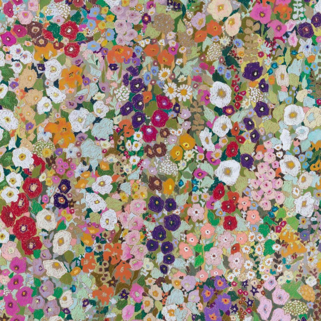 Tapeta artystyczne kwiaty House of Hackney Hollyhocks Spring