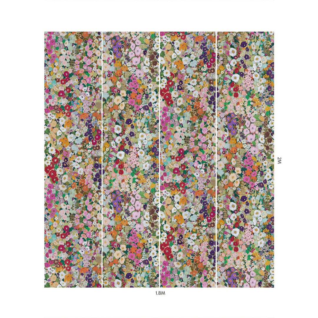 Tapeta artystyczne kwiaty House of Hackney Hollyhocks Spring