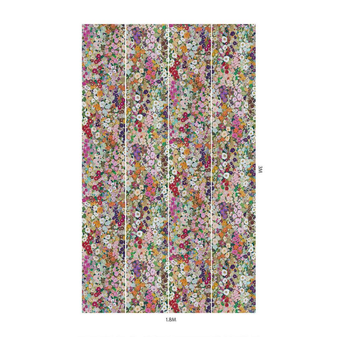 Tapeta artystyczne kwiaty House of Hackney Hollyhocks Spring