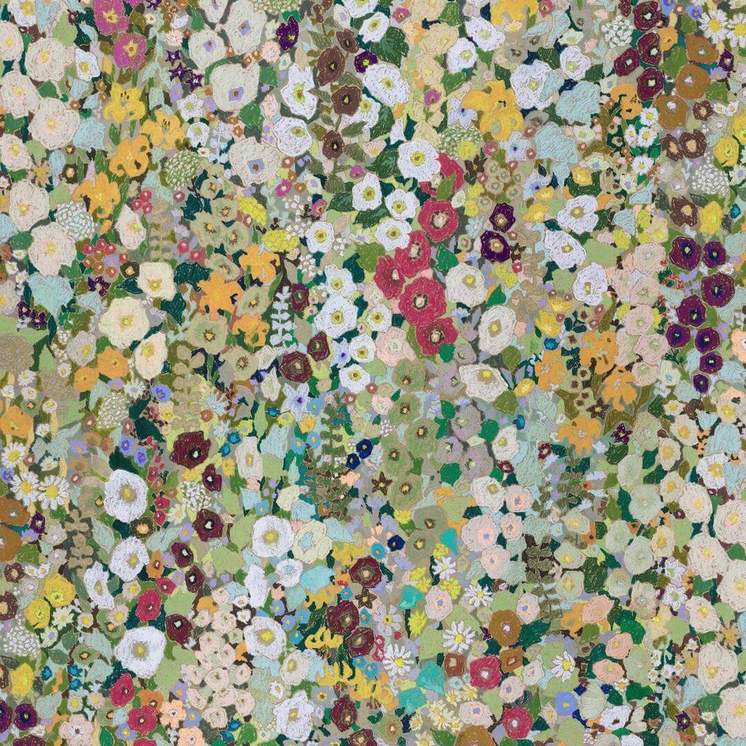 Tapeta artystyczne kwiaty House of Hackney Hollyhocks Summer
