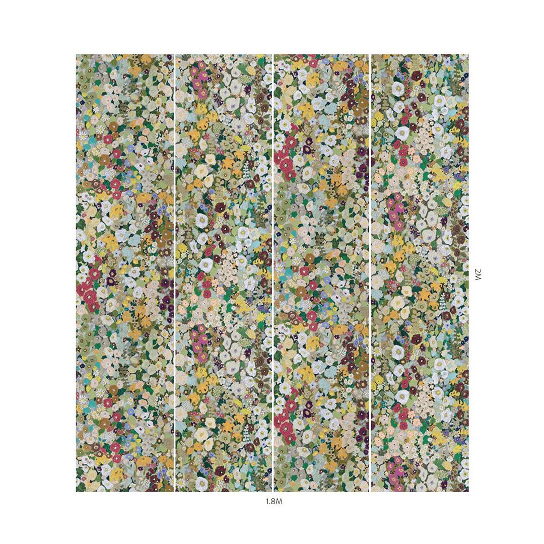 Tapeta artystyczne kwiaty House of Hackney Hollyhocks Summer