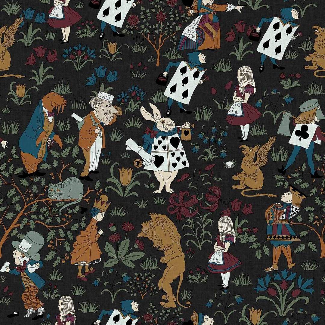 Tapeta bajkowa Alicja w Krainie Czarów House of Hackney Alice in Wonderland Noir