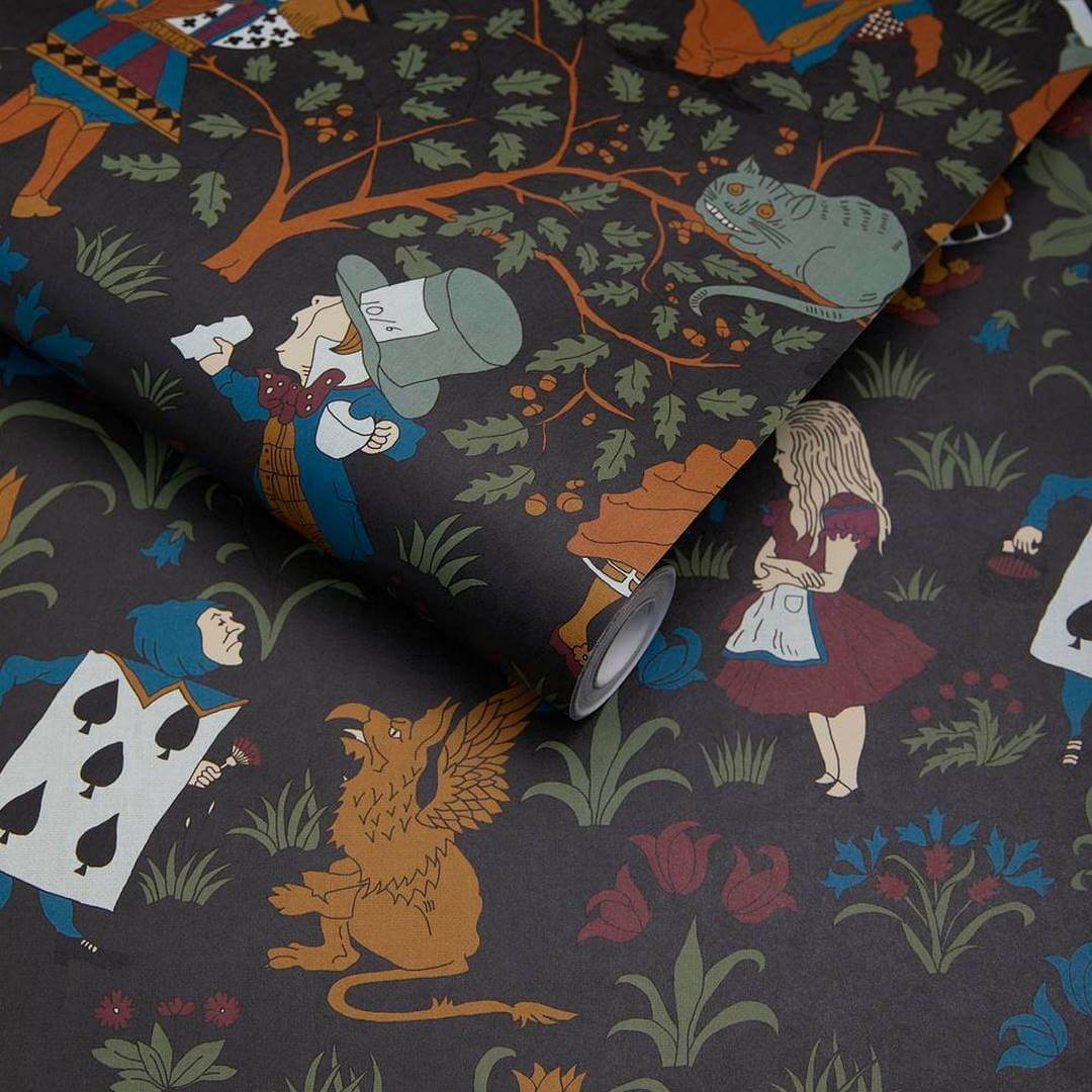 Tapeta bajkowa Alicja w Krainie Czarów House of Hackney Alice in Wonderland Noir