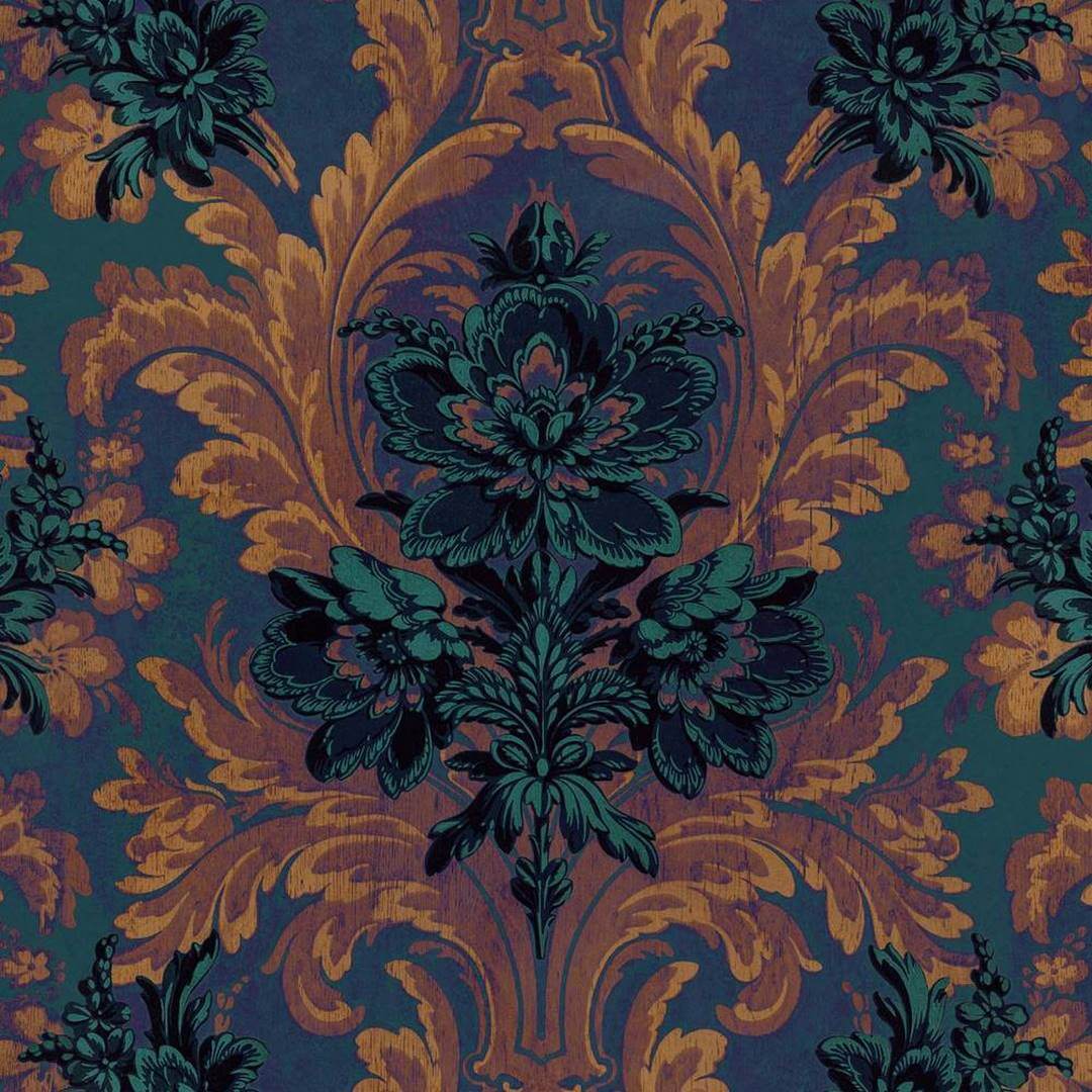 Tapeta klasyczna ornament kwiatowy House of Hackney Amarantha