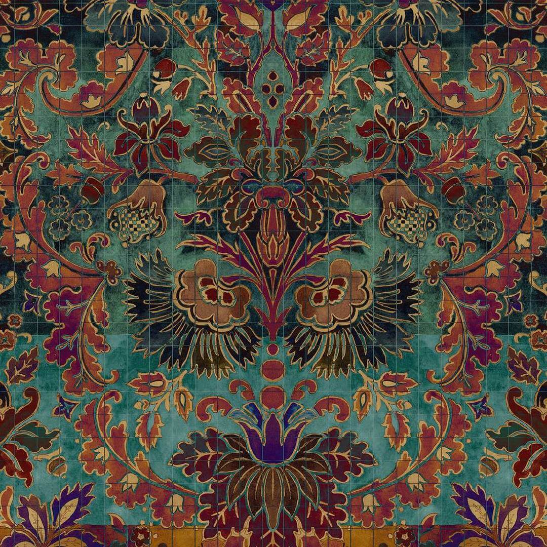 Tapeta ornamentalna w stylu pałacowym House of Hackney Andastra Amazonite