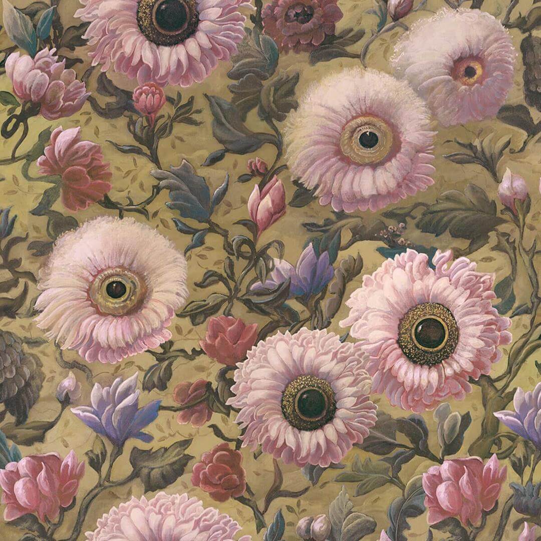 Tapeta artystyczna w kwiaty House of Hackney Apricus Aurelian