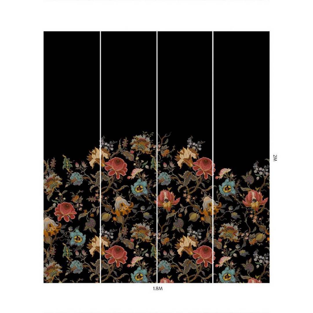 Tapeta pnące kwiaty House of Hackney Artemis Climbing Black