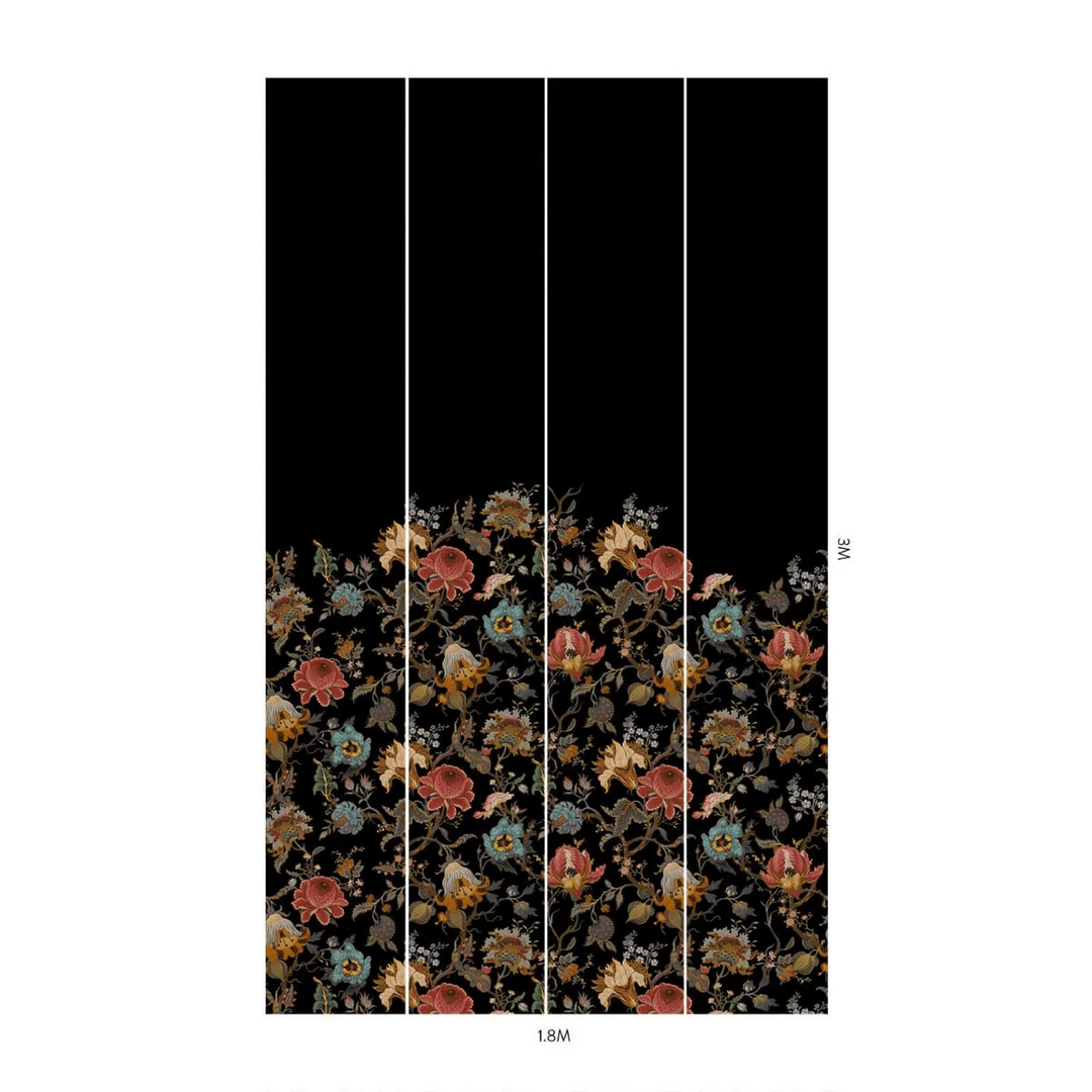 Tapeta pnące kwiaty House of Hackney Artemis Climbing Black