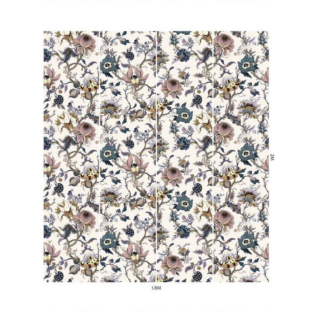 Tapeta kwiatowa w stylu jakobińskim House of Hackney Artemis Off-White