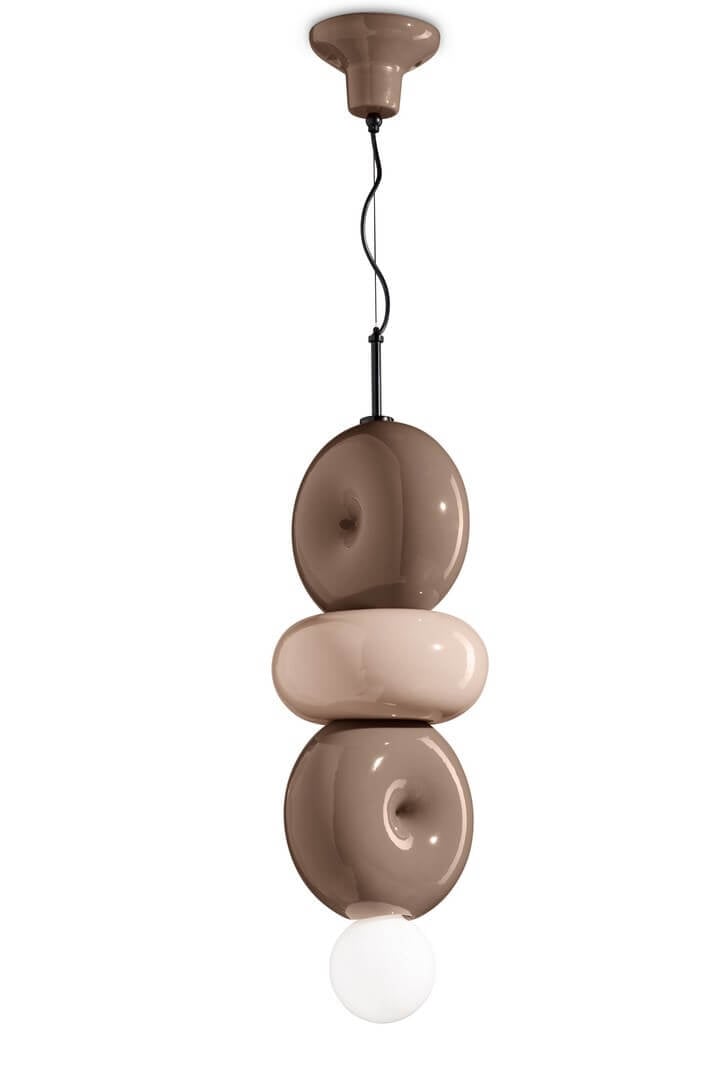 Lampa wisząca ceramiczna 3 Ferroluce C2755 MIX BumBum Deco