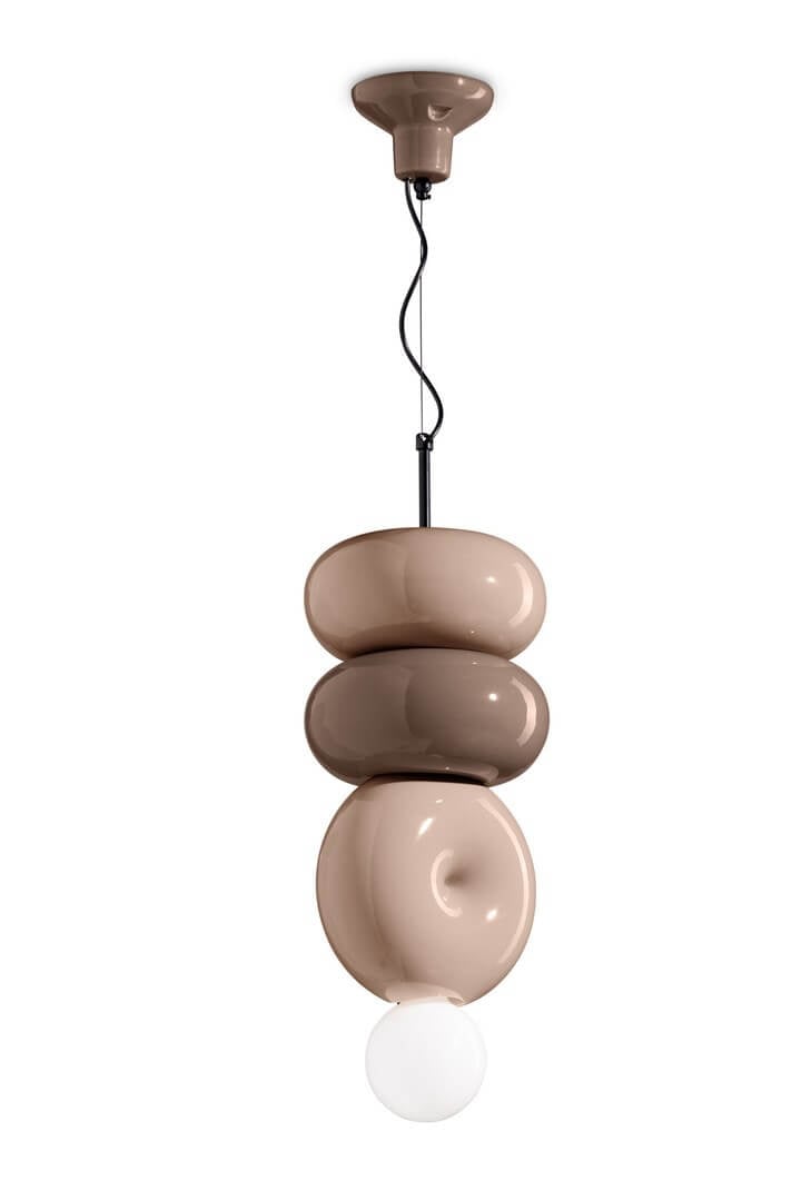 Lampa wisząca ceramiczna 3 Ferroluce C2756 MIX BumBum Deco