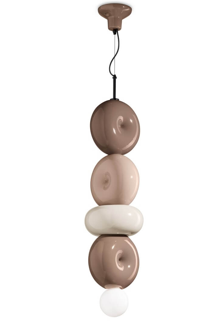 Lampa wisząca ceramiczna 4 Ferroluce C2757 MIX BumBum Deco