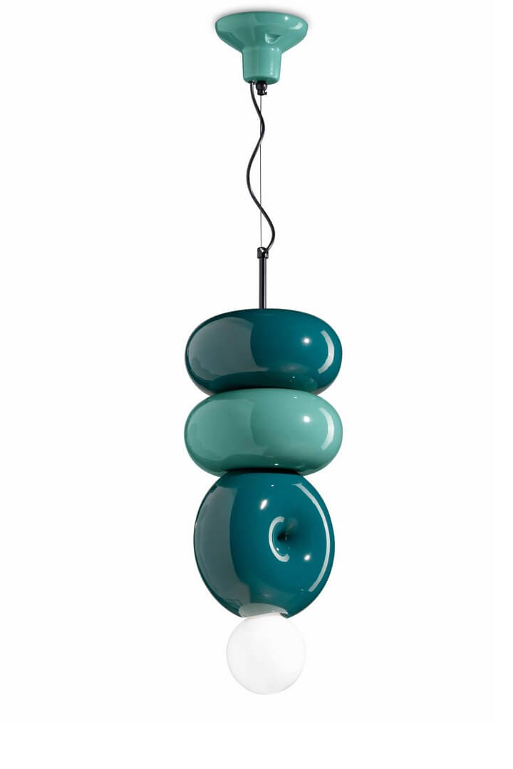 Lampa wisząca ceramiczna 3 Ferroluce C2763 MIX BumBum Deco