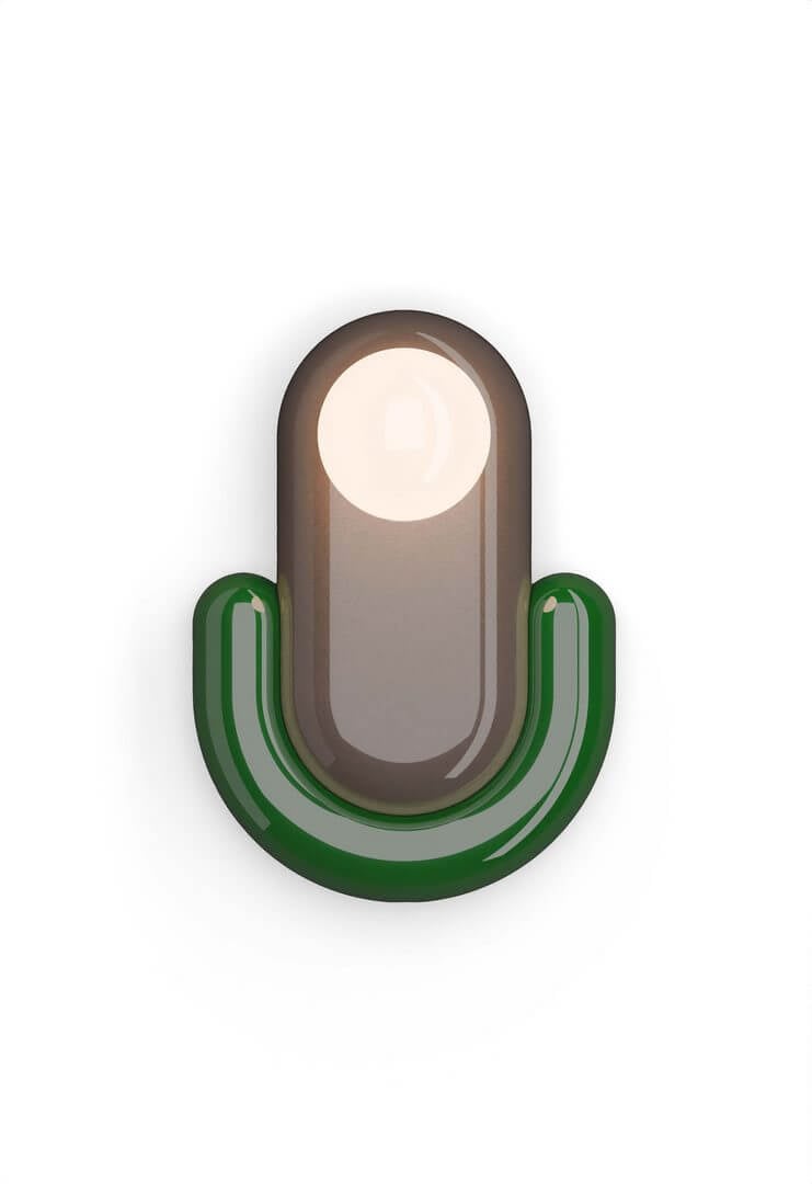 Kinkiet ceramiczny Ferroluce C2770 Moka + Verde Bali Eclair Deco