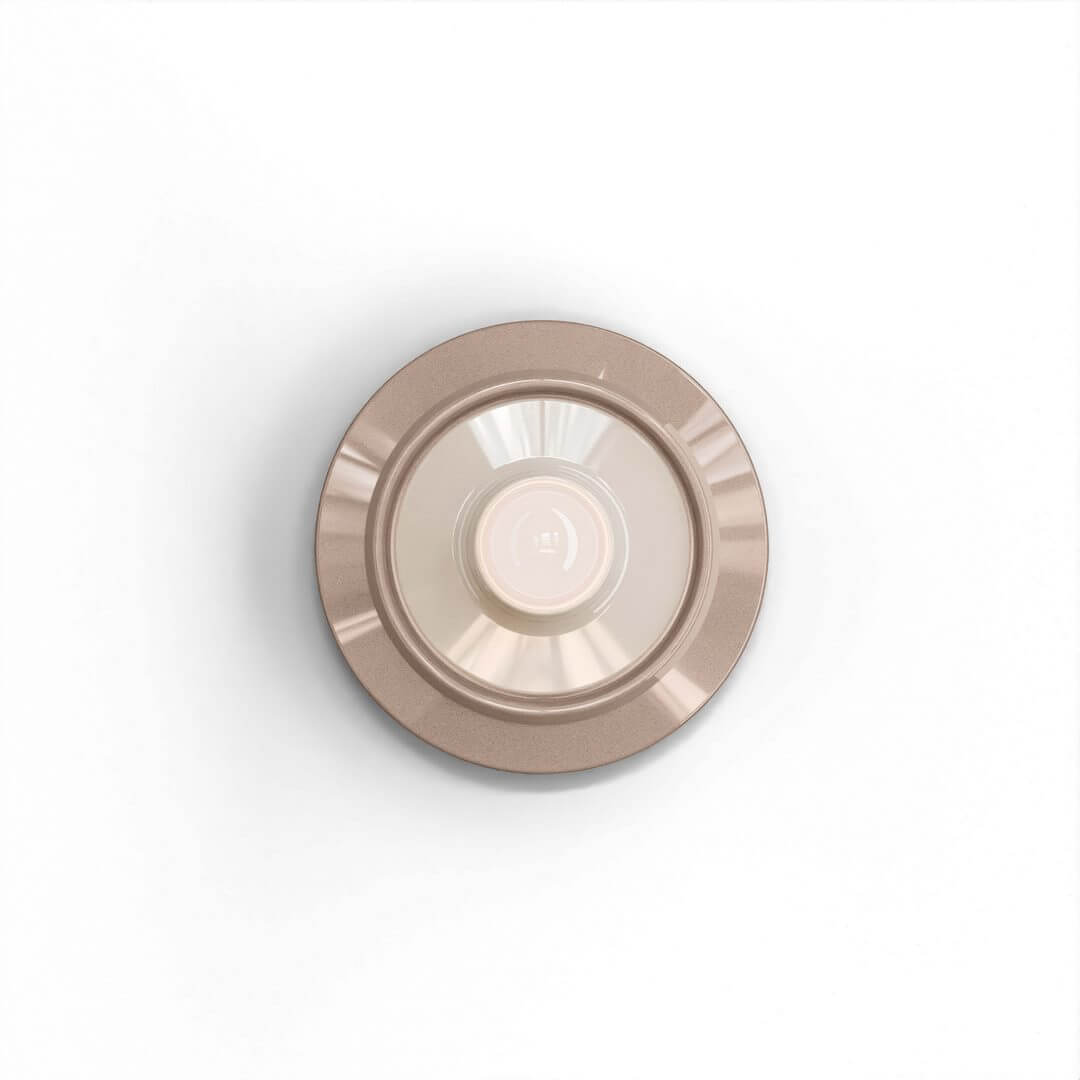 Kinkiet ceramiczny okrągły Ferroluce C2775 Grigio Sabbia + Crema Voila Deco / Lampa sufitowa