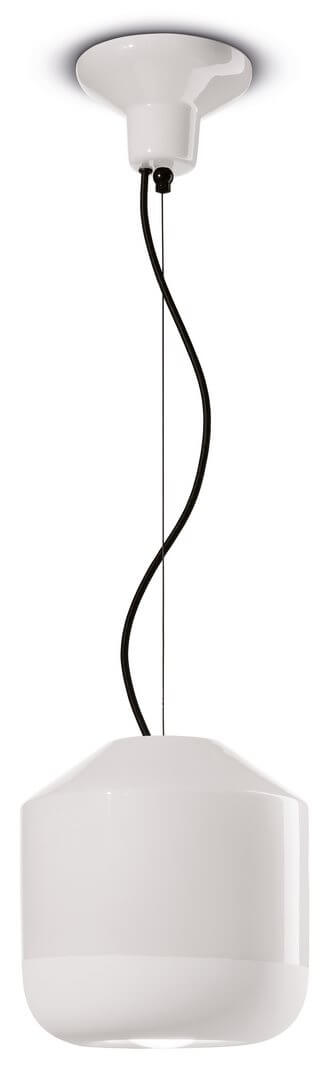 Lampa wisząca z ceramiki Ferroluce C2540 Bianco Grezzo Bellota Deco