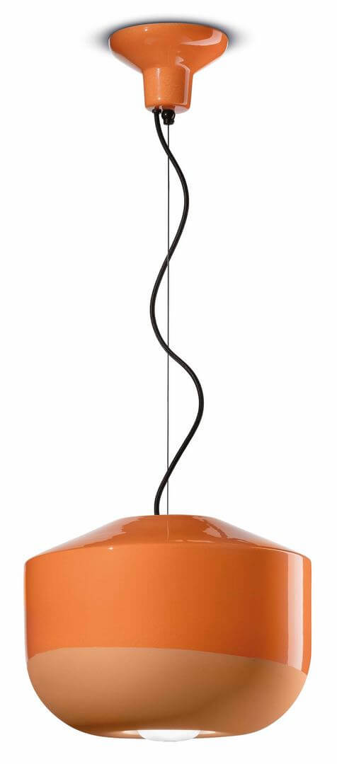 Lampa designerska ceramiczna Ferroluce C2541 Arancio Pesca Bellota Deco