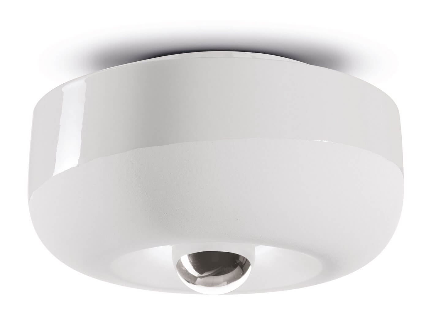 Kinkiet / plafon ceramiczny Ferroluce C2542 Bianco Grezzo Bellota Deco