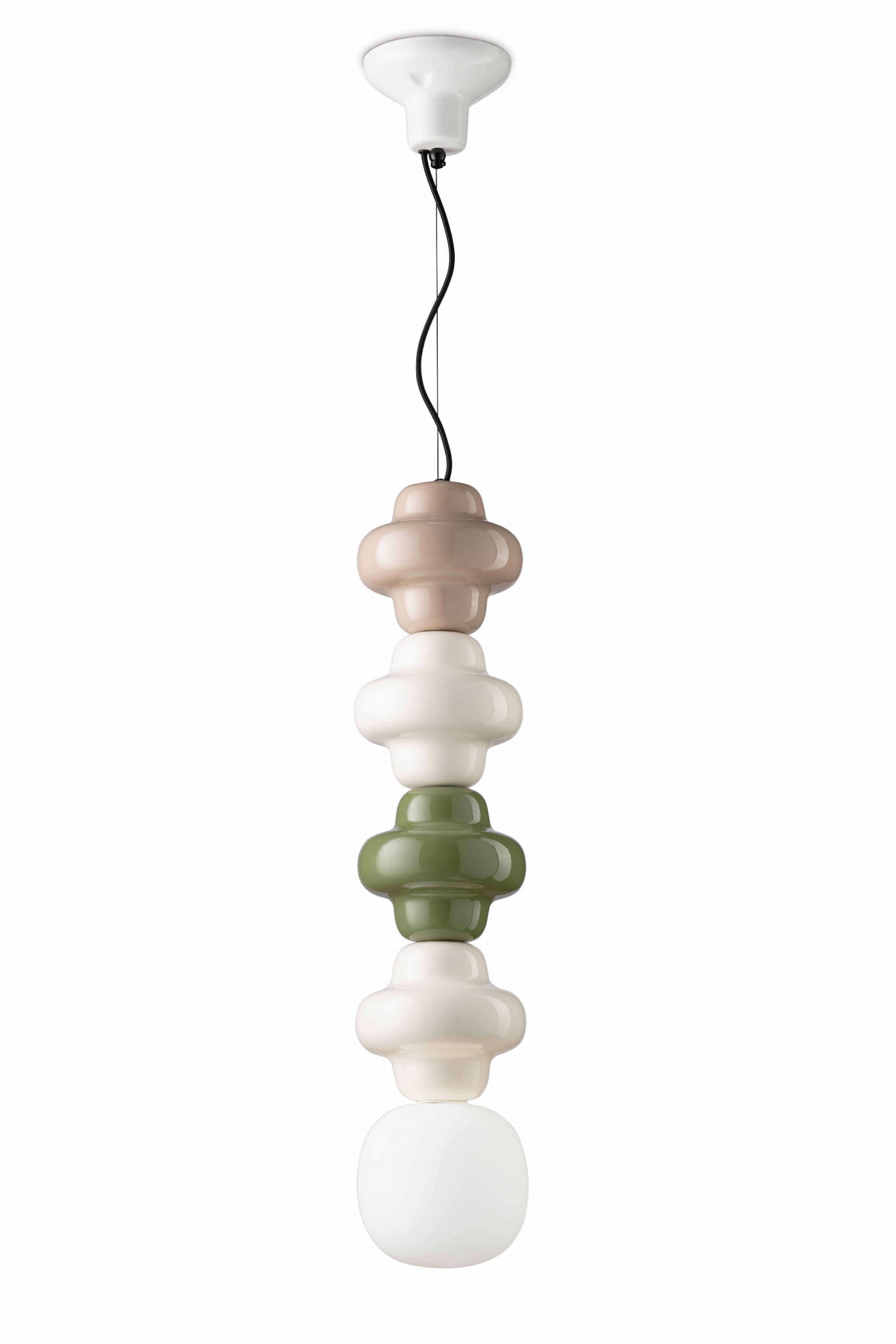 Lampa wisząca ceramiczna designerska Ferroluce C2684 Mix Copacabana Deco