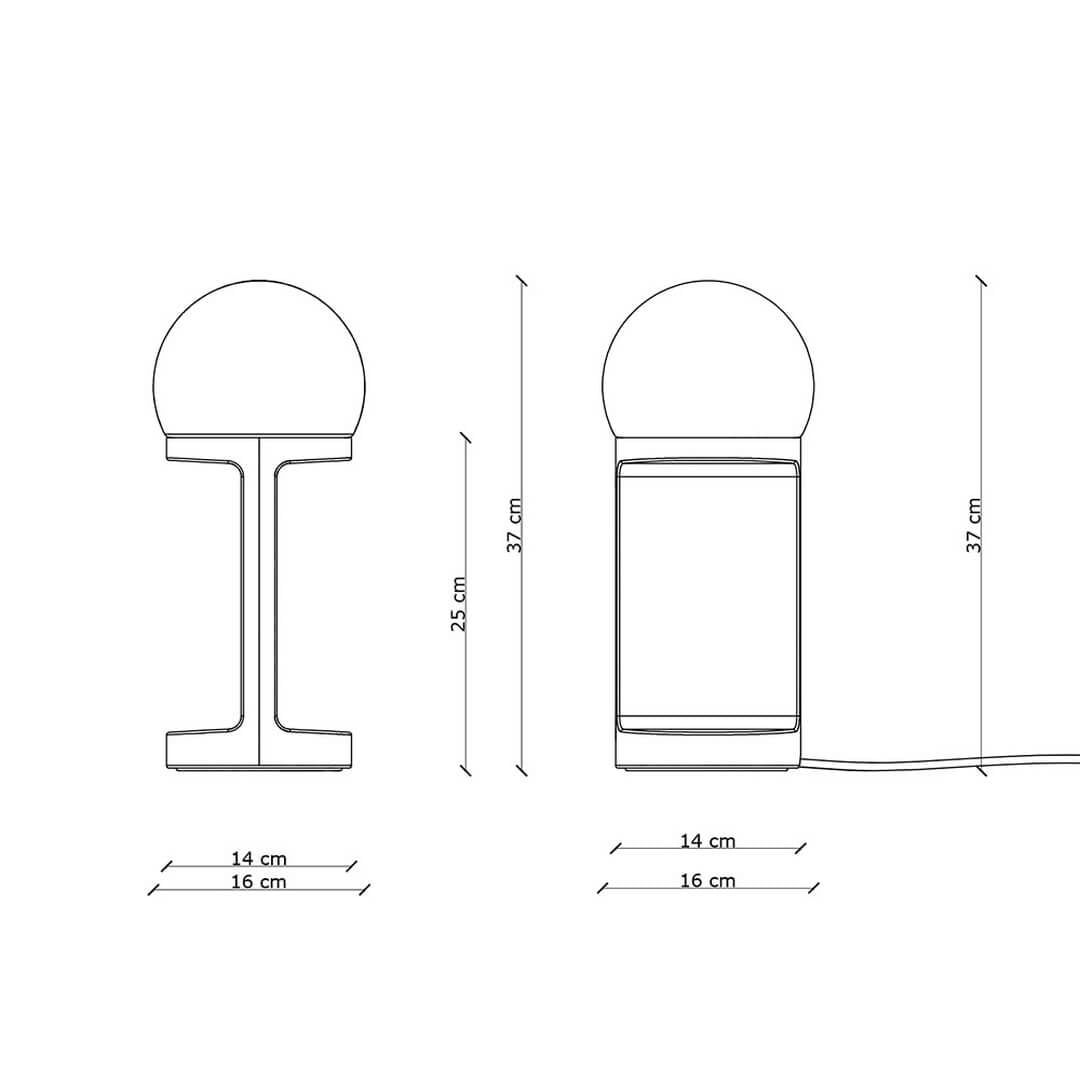Lamp stołowa ceramiczna szklana Ferroluce C2780 Arancio Volpe Habea Deco