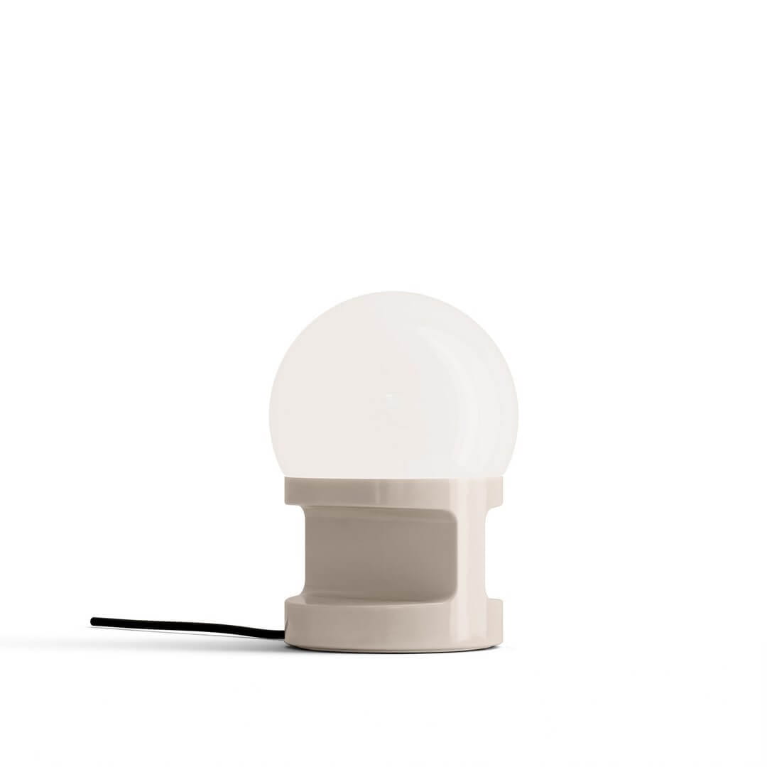 Lampa stołowa ceramiczna szklana Ferroluce C2783 Crema Habea Deco