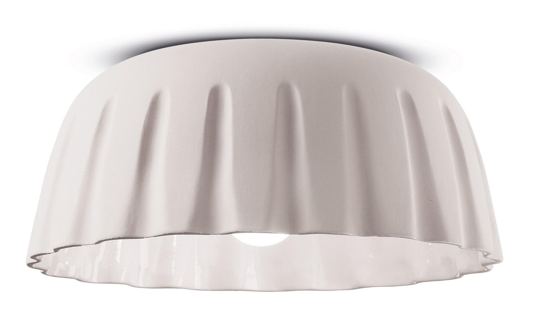 Plafon ceramiczny matowy Ferroluce C2572 Bianco Naturale Madame Gres Deco