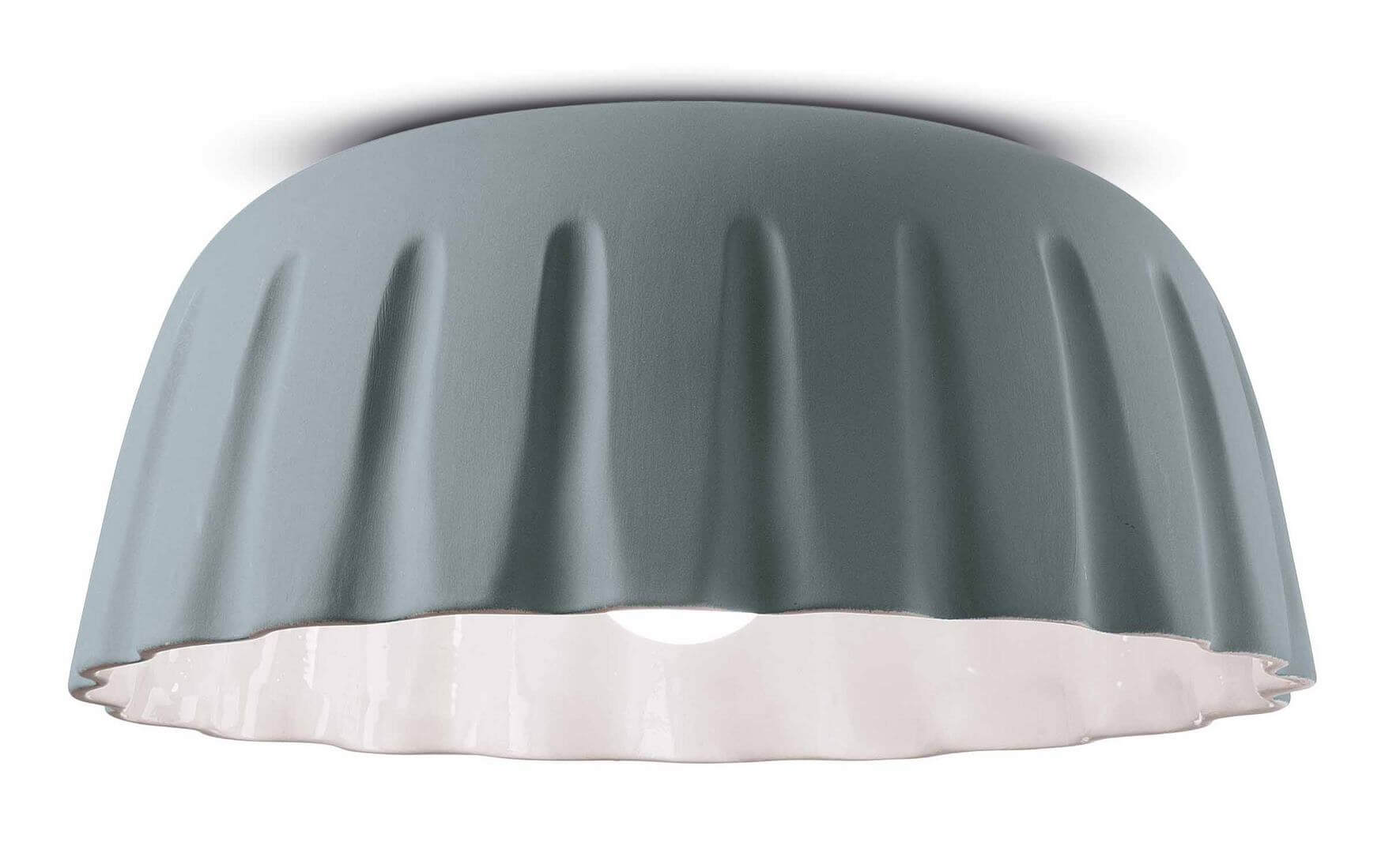 Plafon ceramiczny matowy Ferroluce C2572 Grigio Tele Madame Gres Deco