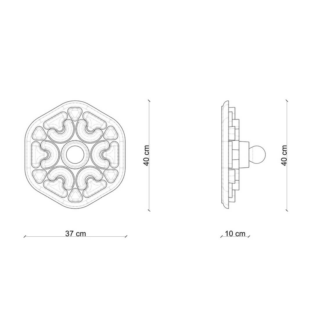 Lampa ścienna / kinkiet Ferroluce C2800 Mix Phytia Deco