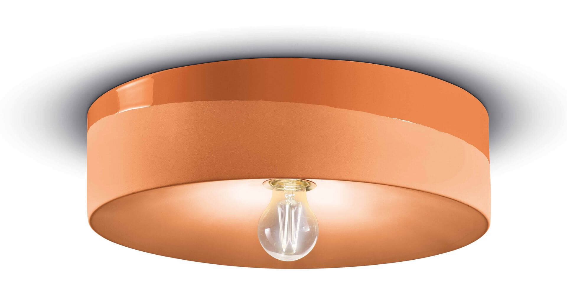 Plafon ceramiczny Ferroluce C1792 Arancio Pesca PI Deco