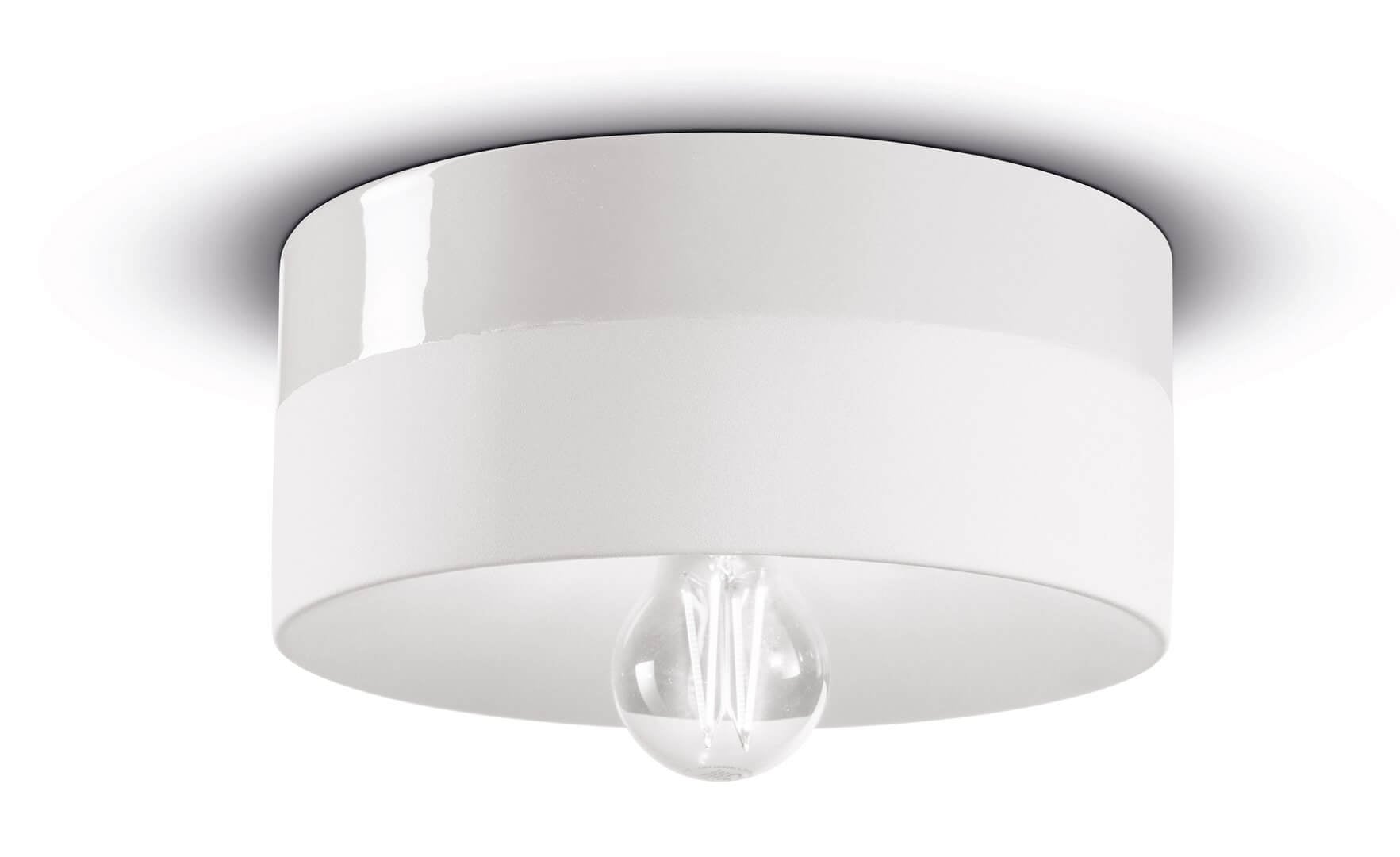 Plafon z ceramiki Ferroluce C1793 Bianco Grezzo PI Deco