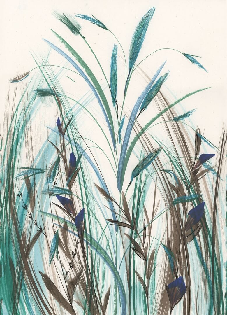 Fototapeta z motywem traw Wall&Deco WET_AD2501 Arundo WET SYSTEM 2025