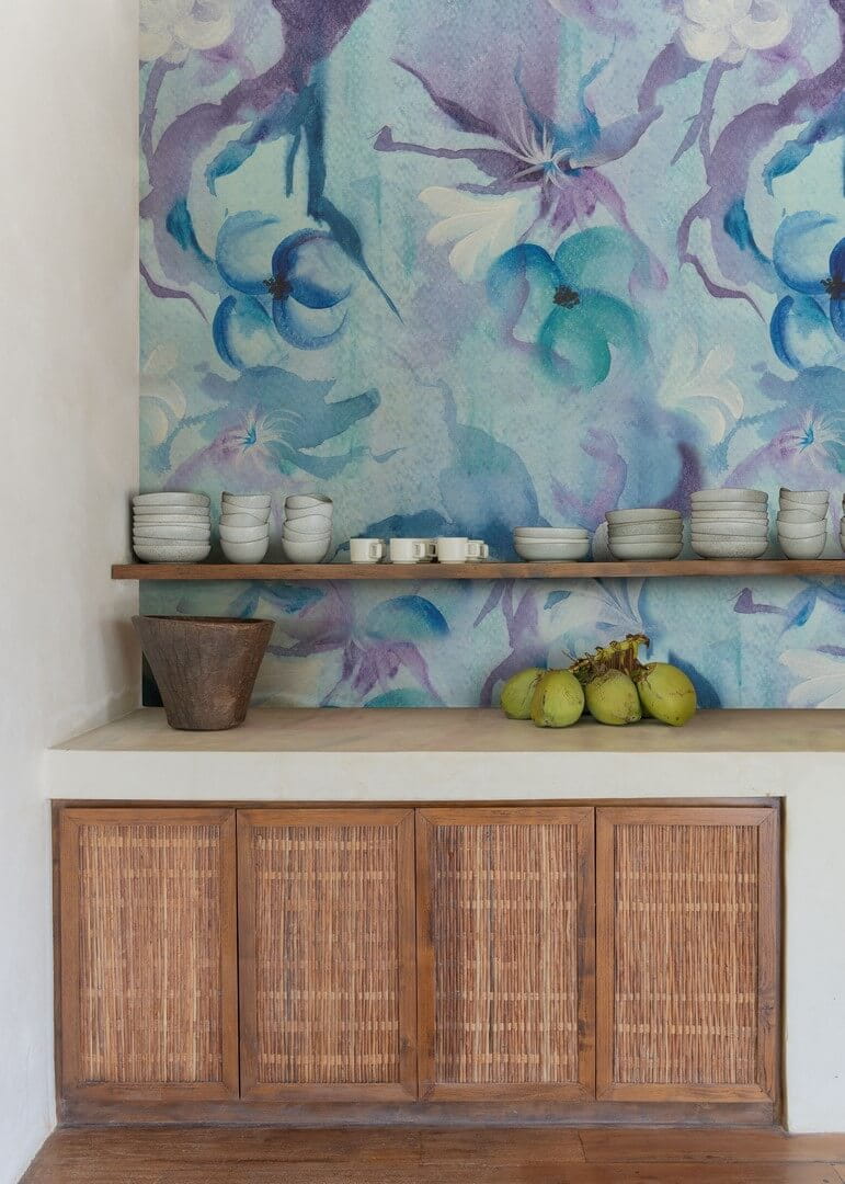 Fototapeta akwarelowa w kwiaty Wall&Deco WET_NA2502 Narciso WET SYSTEM 2025