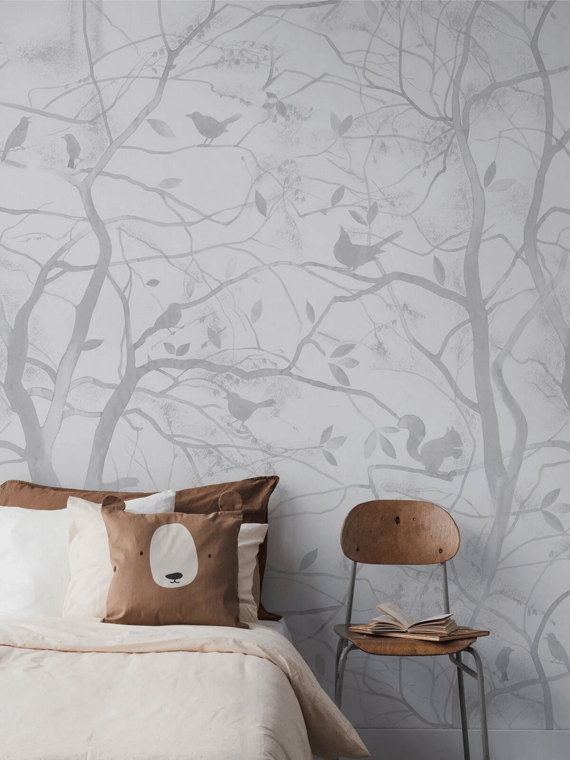 Mural ptaki w lesie Boras Tapeter Studio 9502W Birdie