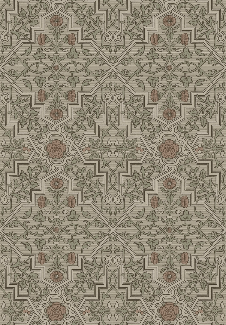 Mural w stylu secesyjnym Boras Tapeter Studio 9731W Rosenvinge Grand