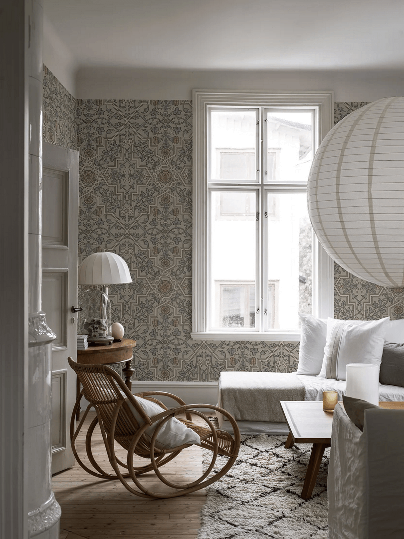 Mural w stylu secesyjnym Boras Tapeter Studio 9734W Rosenvinge Grand