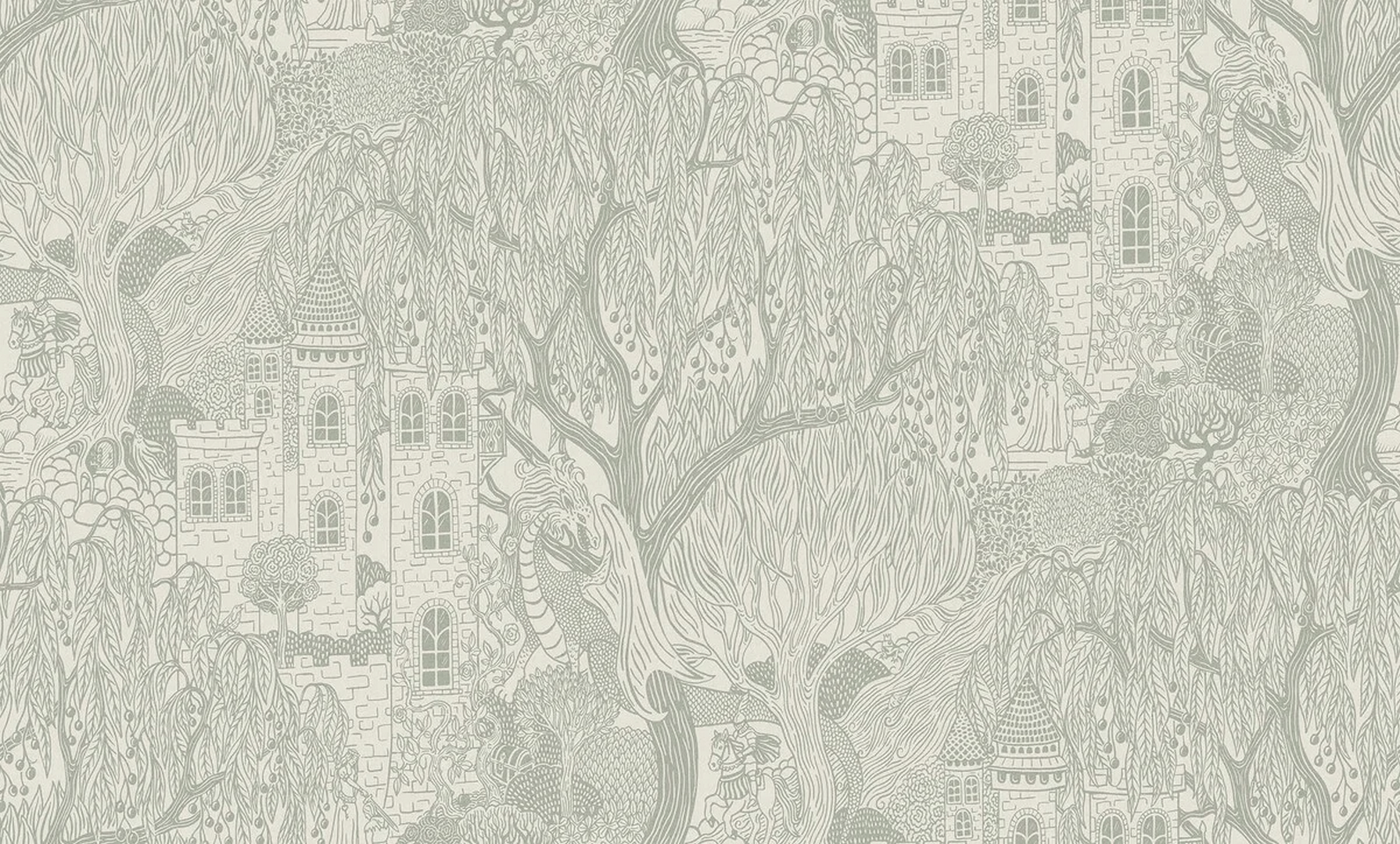 Mural smoki i zamki Boras Tapeter Studio 9760W Kingdom Of The Weeping Willow Grand