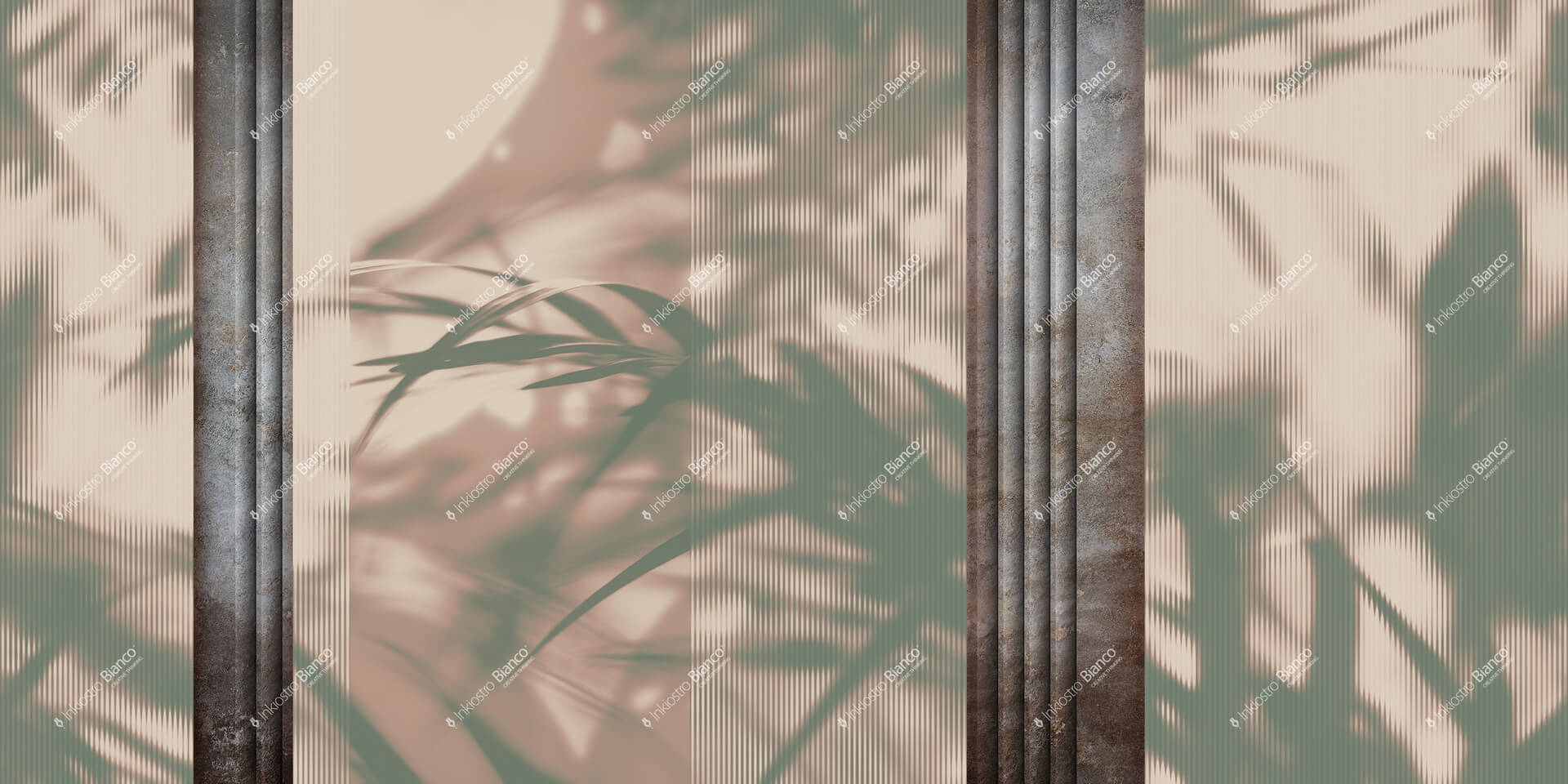Fototapeta z motywem liści i cieni Inkiostro Bianco STONEGLASS INKATKT2502 Flamenco