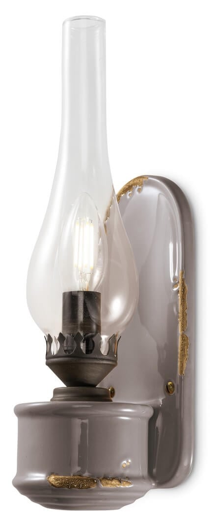 Kinkiet / Lampa ścienna Ferroluce C146 Vintage Tortora Vintage Retro